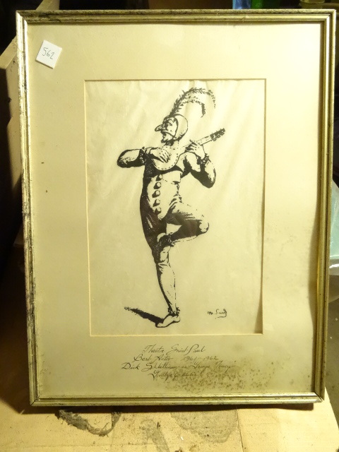 lot 562 image: Vintage Sketch From St. Paul Theatre