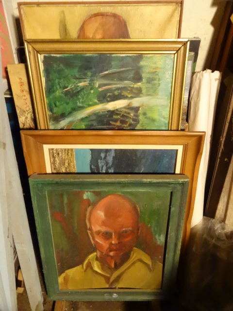 lot 563 image: Misc Paintings and Frames