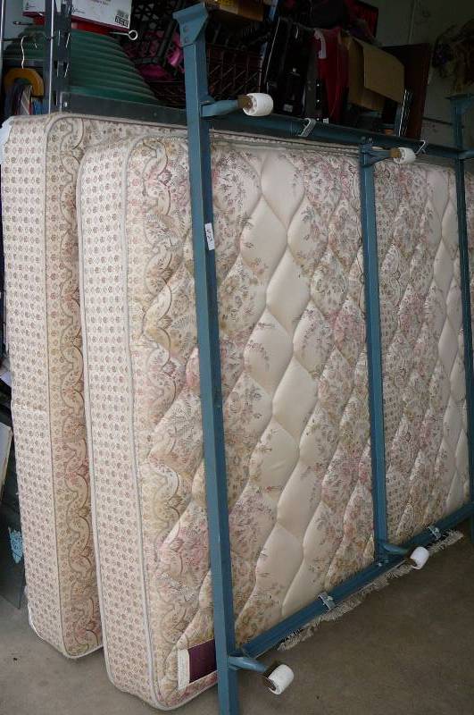box spring, mattress, & frame