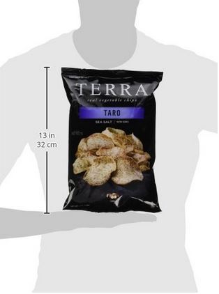 TERRA Taro, Sea Salt Vegetable Chips, 6 Ounce (Pack of 12)