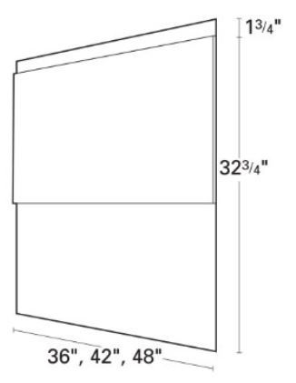 Air King BS36 Stainless Steel Back Splash, 36 Inch Wide