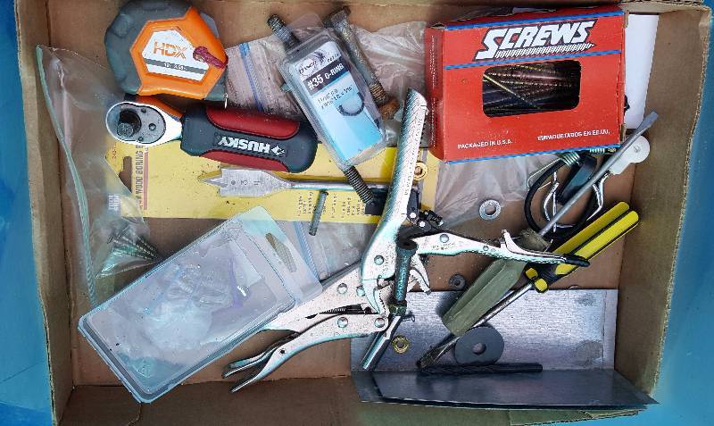 Screws, wrenches, screw drivers, and more