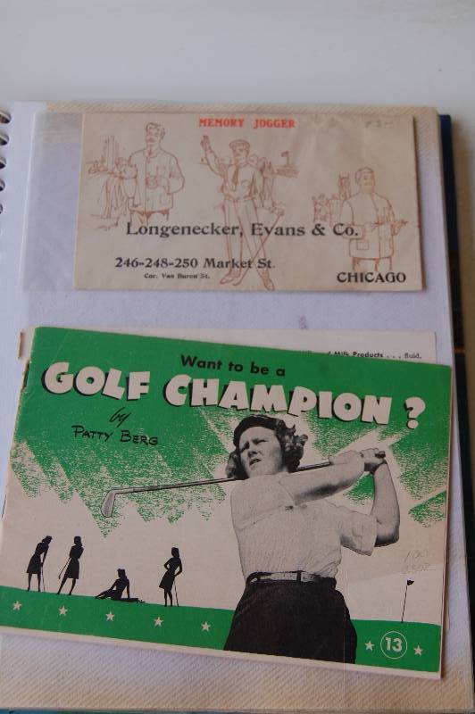 Album with Old Golf Ads