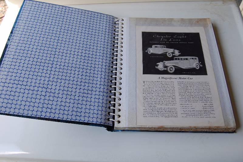 Album with Old Car Ads