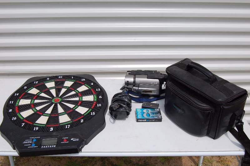 Dartboard and Vidoe Recorder