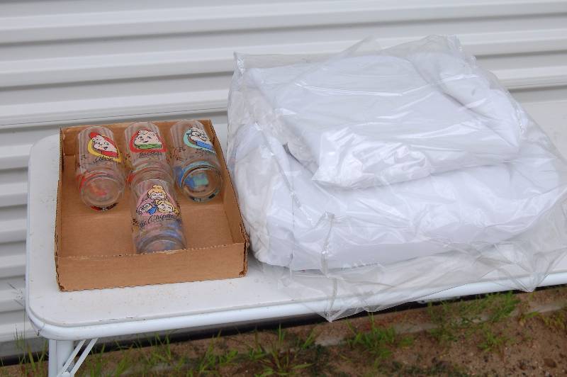 Mattress Cover and Collectible Glasses