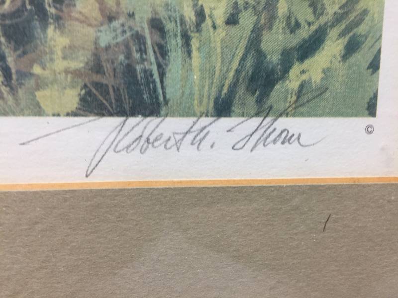lot 33 image: ANTELOPE SIGNED PRINT 9123500