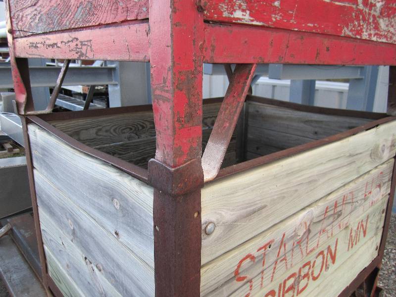 3 metal frame boxes for stacking wi...