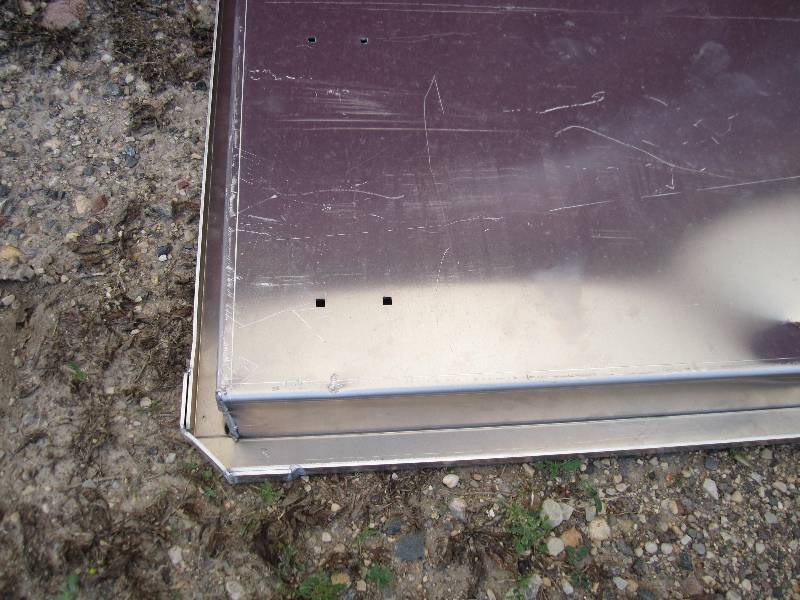 2 Aluminum box trays, 34 x 50...