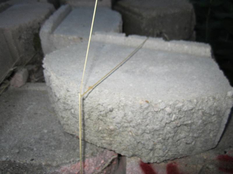 lot of cement landscaping blocks, a...