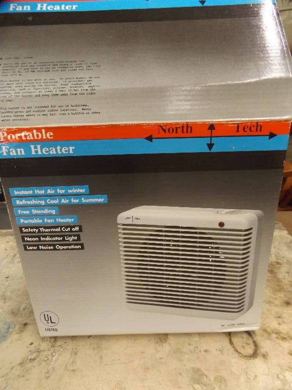 lot 119 image: North Tech Portable Fan Heater