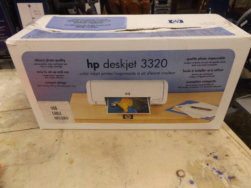 lot 123 image: HP Deskjet 3320 Color inkjet printer