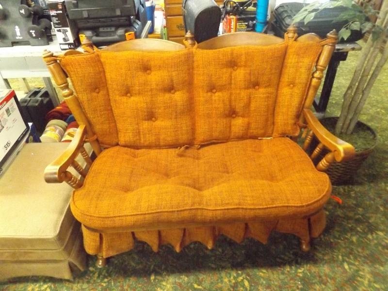 lot 126 image: Two person arm chair