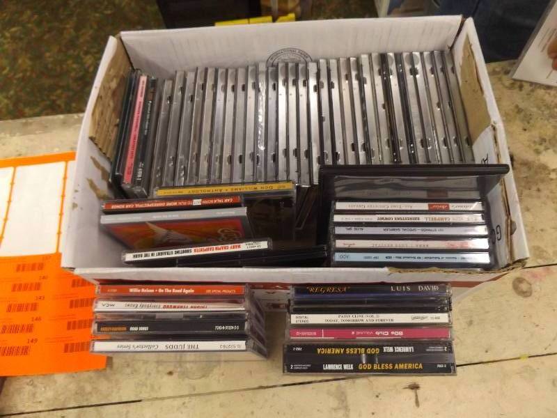 lot 136 image: CDs, lots and lots of CDs. See pictures for titles