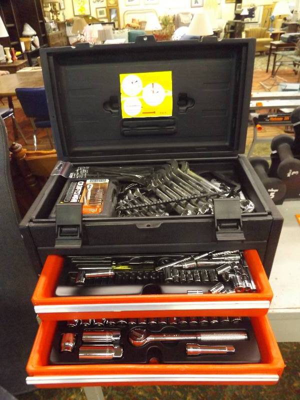 lot 97 image: Stanley Tool box, includes all the brand new tools