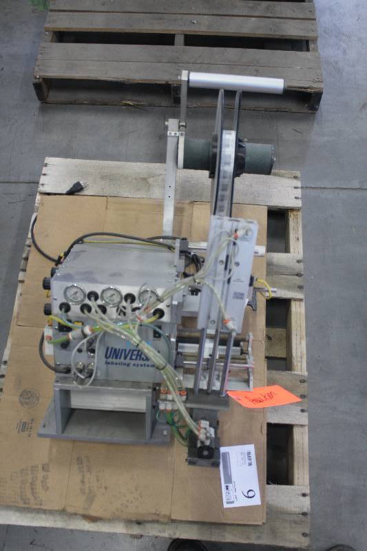 lot 6 image: Universal Labeling Systems Label Machine