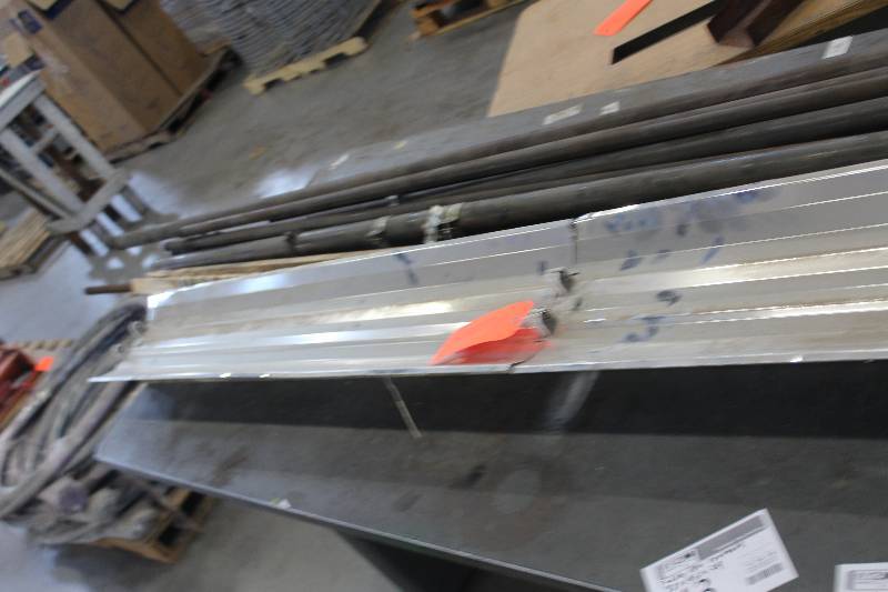 lot 42 image: Contents on Table Including Metal Pipes w Elbows, Light Backshield