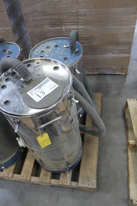 lot 13 image: Lot of (2) Nordson Stainless Steel Powder Coating Hoppers