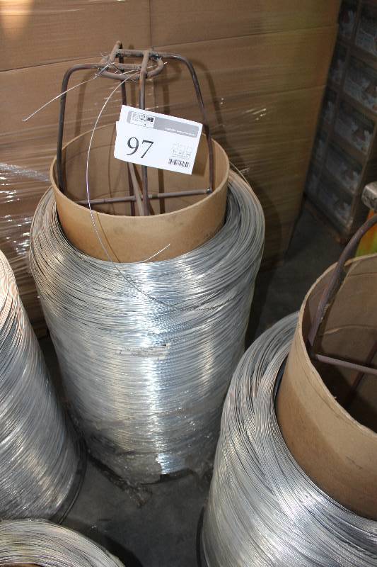 lot 97 image: Partial Spool of Mechanics Wire