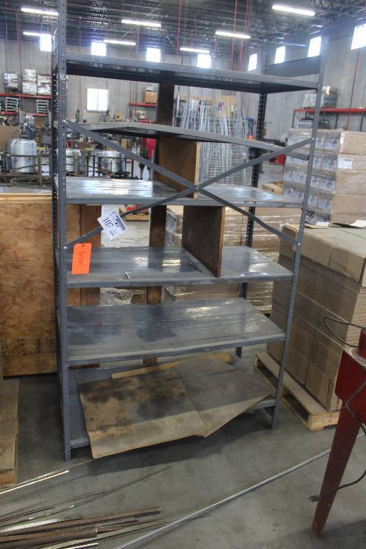 lot 107 image: 6-Shelf Adjustable Metal Rack 48x29x85