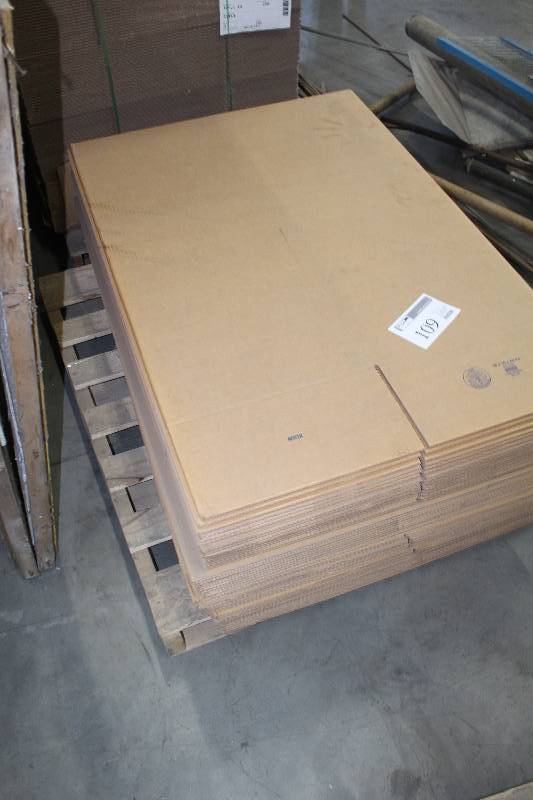 lot 109 image: Pallet Lot of ULine Box Flats 16x16x40 S-11249