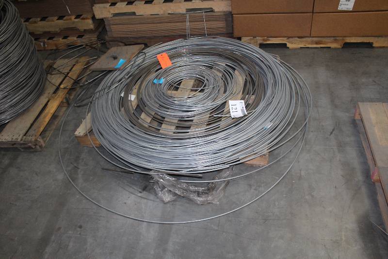 lot 121 image: Pallet Lot of Various Sized Coiled Wire