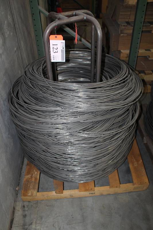 lot 123 image: Spool of Coiled Wire