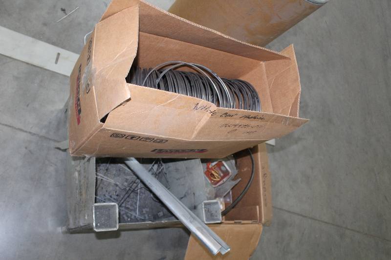 lot 136 image: Lot Including Box of Wire Rings, Electric Motor