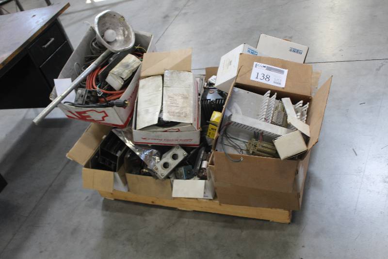 lot 138 image: Pallet Lot Including Boxes of Electrical Hardware