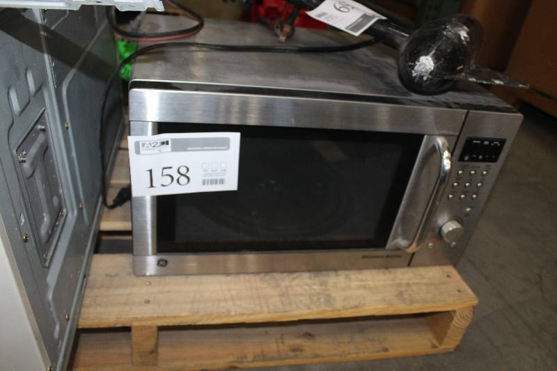 lot 158 image: GE Stainless Steel Microwave Browner