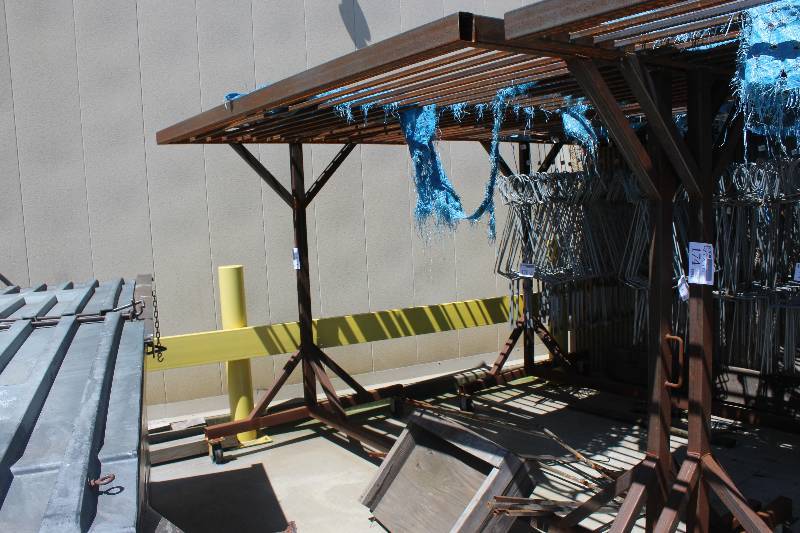 lot 173 image: Commercial Rolling Metal Storage Rack