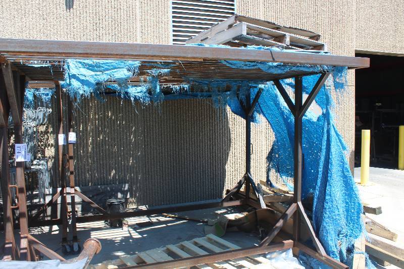 lot 176 image: Commercial Rolling Metal Storage Rack