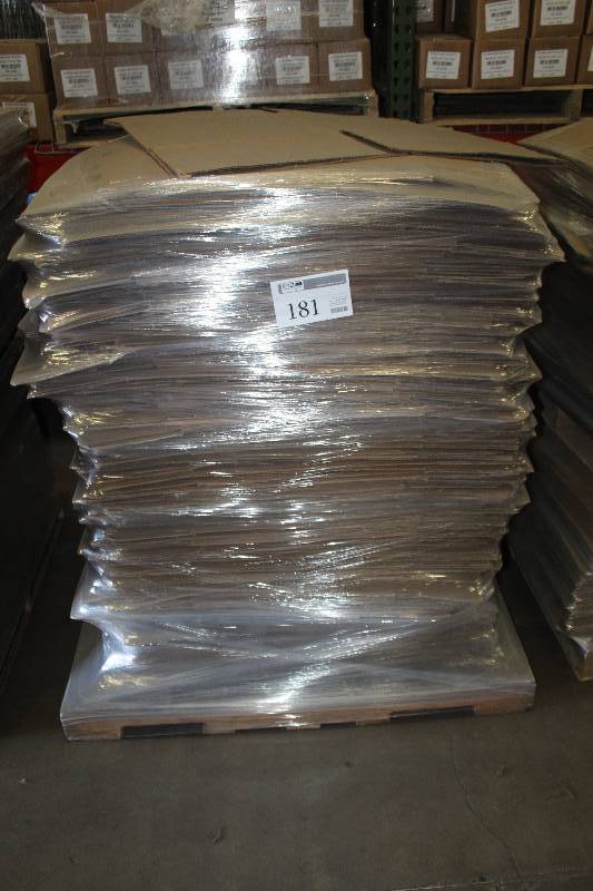lot 181 image: Pallet Lot of ULine Box Flats 18x16x10 S-4184