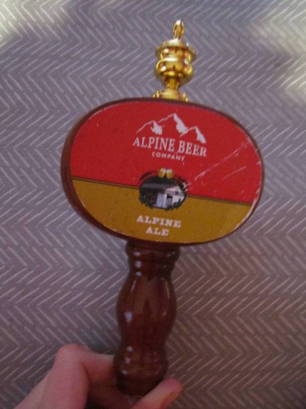 Alpine beer company ale beer tap...