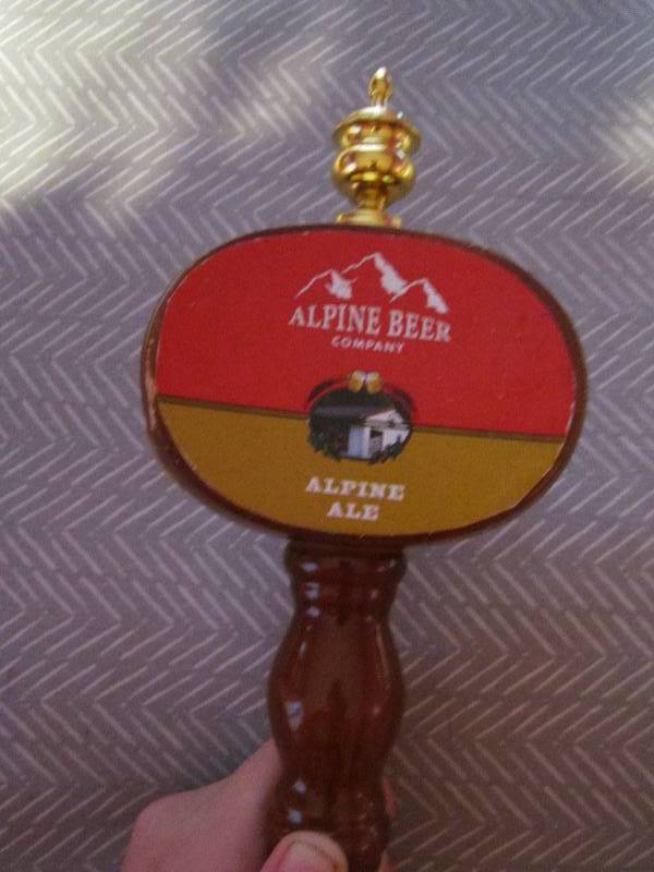 Alpine beer company ale beer tap...