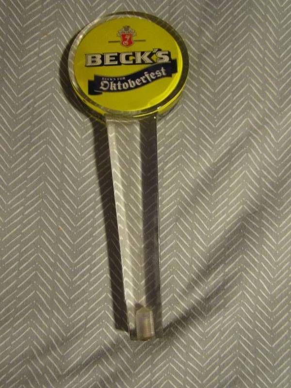 Becks for octoberfest beer tap...