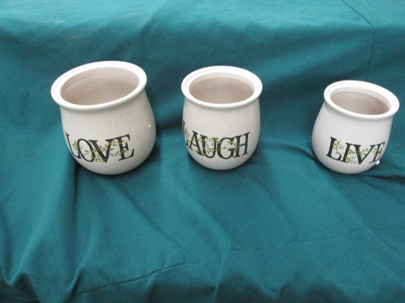 3-Piece Sentiments Canister Set Liv...