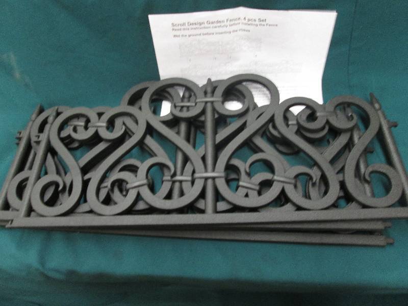 Scroll Garden Fence  4 pc set - no ...