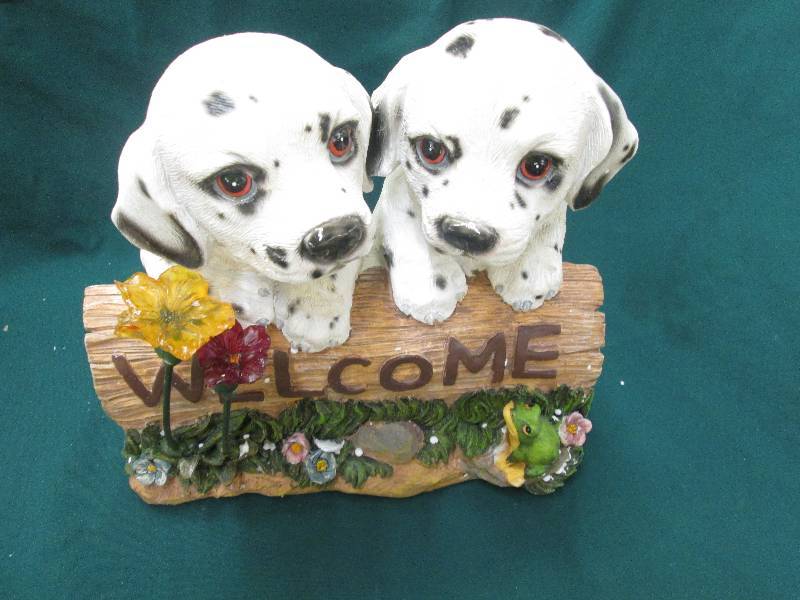 Solar Welcome Dalmations Sign open ...