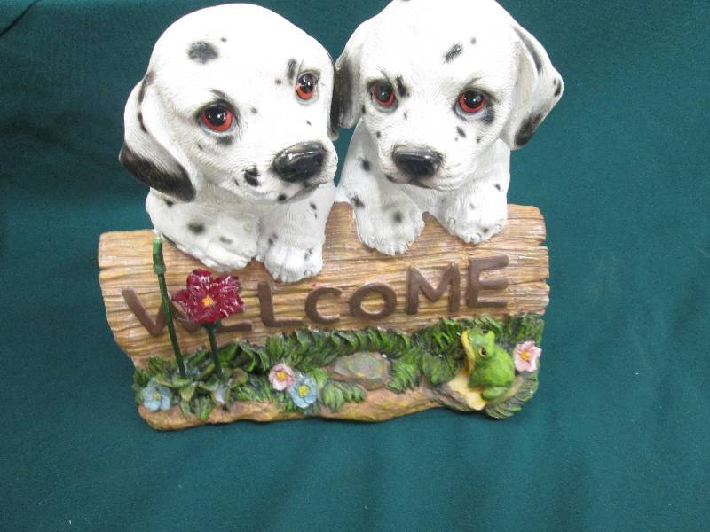 Solar Welcome Dalmations Sign open ...