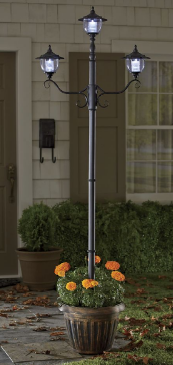 Solar Lamppost with Planter open bo...