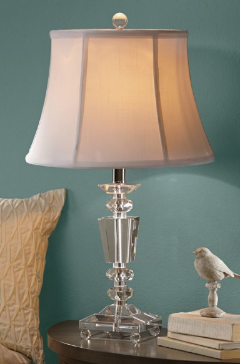 Heirloom Crystal Lamp open box, unt...