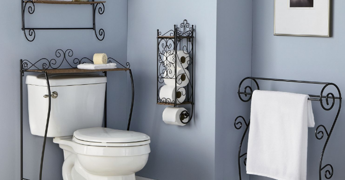 Scrolled Toilet Paper Storage open ...