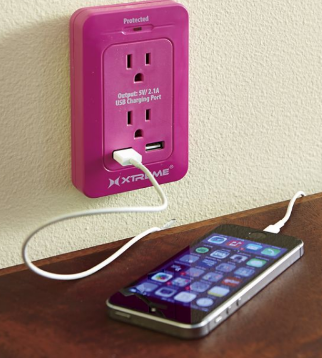 2-outlet Wall Tap with Surge Protec...
