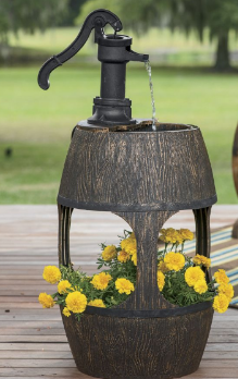 Barrel Fountain & Planter open box ...