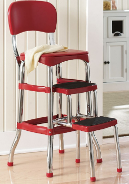 Counter-Height Step StoolChair ope...