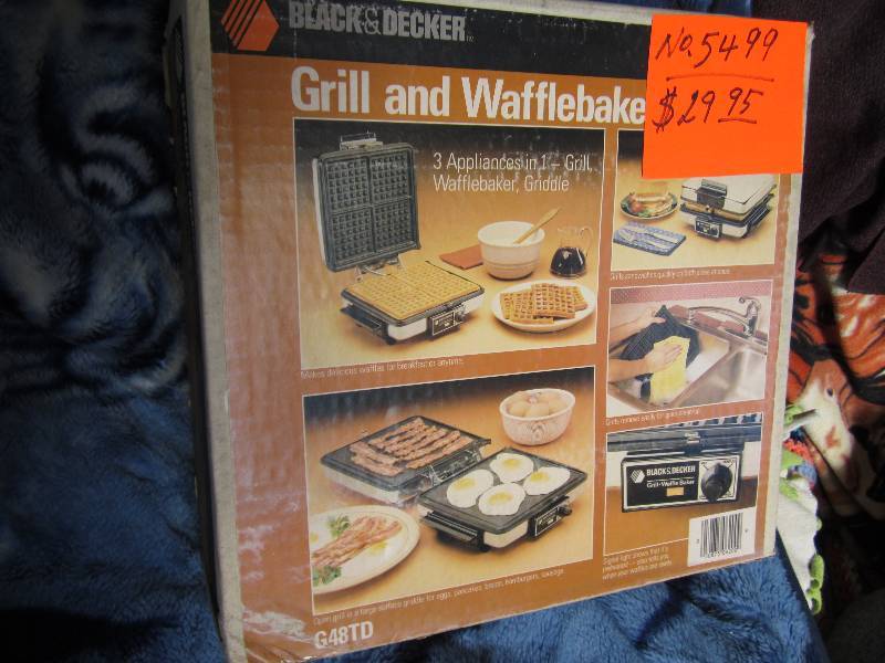 Black n Decker Grill and waffle bak...