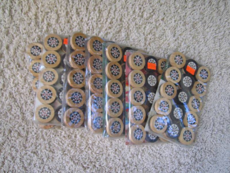 Lot of 7 decorative checkers sets...
