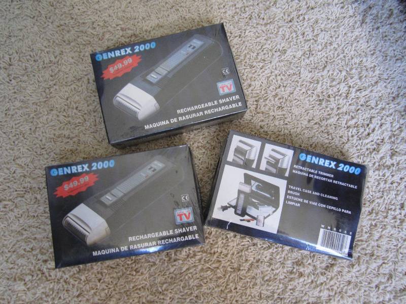 Lot of 3 Genrex 2000 rechargable sh...
