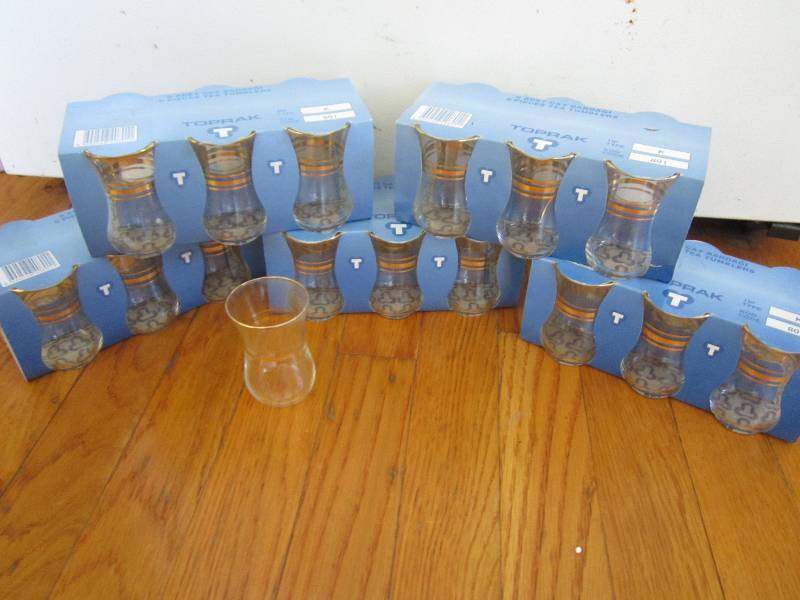 5 Toprak 6 piece tea tumbler sets...